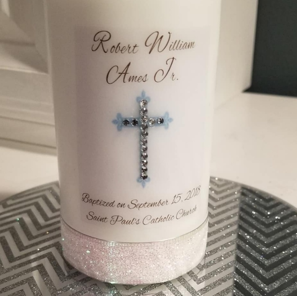 Personalized Baptism Candle